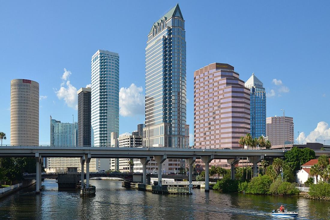 Downtown Tampa skyline across the Hillsborough River